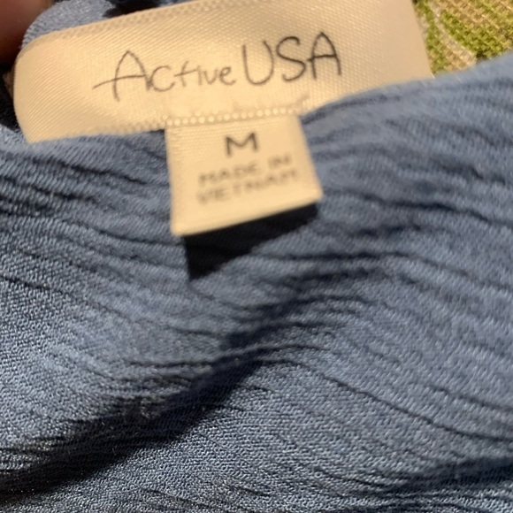 >>FREE<< Cross back light Blue Blouse  *115.1 - Picture 8 of 11